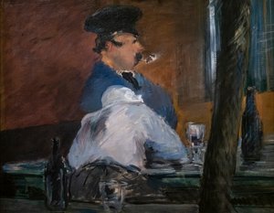 ザ コークまたはカントリー イン (ラ ギンゲット) 作： Édouard Manet