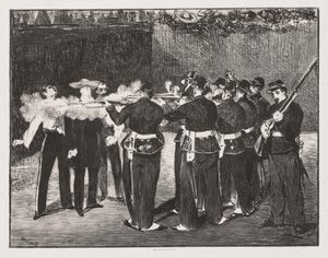 マクシミリアン皇帝の処刑 作： Édouard Manet