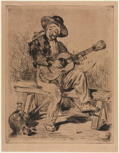 ギタリスト、1861年。