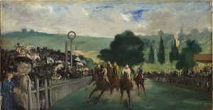 ロンシャンでのレース、1866 作： Édouard Manet