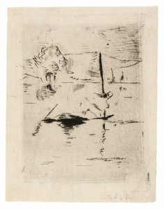 平原の川 作： Édouard Manet