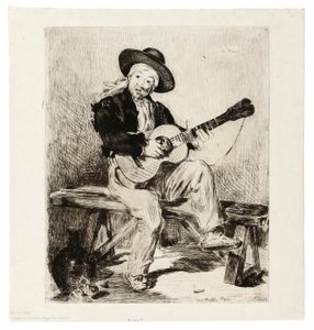 スペインの歌手 作： Édouard Manet