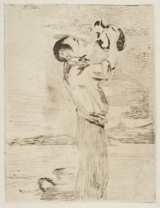 水を飲む人、1870-74年。 作： Édouard Manet