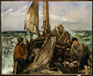 海の労働者、1873 作： Édouard Manet