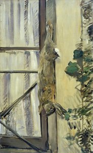 うさぎ、1881年。 作： Édouard Manet