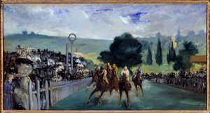 ロンシャンのレース 作： Édouard Manet