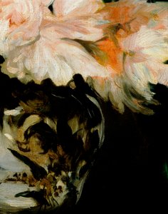フットシャワーの牡丹の花瓶、詳細 作： Édouard Manet