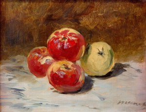 4つのリンゴ 作： Édouard Manet