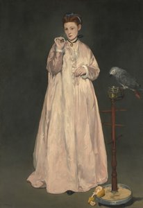 1866年、1866年の若い女性。 作： Édouard Manet