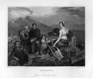 コリンナ、古代ギリシャの詩人、c1833
