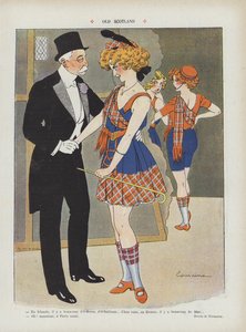 古いスコットランド。ル・リールのイラスト 作： Edouard Touraine