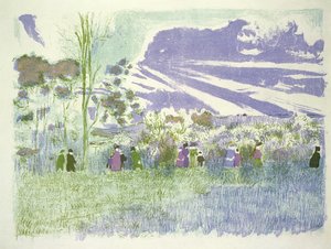 向こう側、189899 作： Edouard Vuillard
