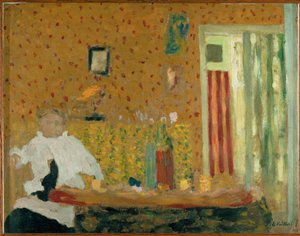 食後（段ボール） 作： Edouard Vuillard