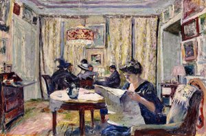 Bridge Players、c.1911 作： Edouard Vuillard