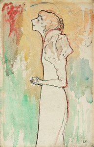 歌手、1891-92年頃 作： Edouard Vuillard