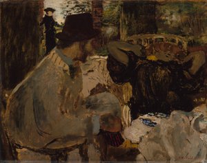 会話、1897-8 作： Edouard Vuillard