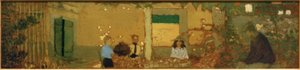 庭の家族 作： Edouard Vuillard