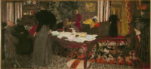 6文字のグランドインテリア 作： Edouard Vuillard