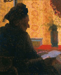 光に照らされた祖母ミショー、1890 作： Edouard Vuillard