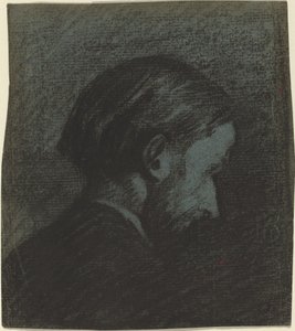 ひげを生やした男の頭、1889 年。 作： Edouard Vuillard