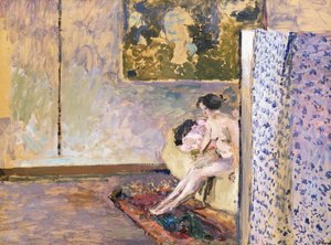 In Bonnard "s Studio at 60 Rue de Douai：Nude by a Screen; In Atelier de Bonnard、60 Rue de Douai：Nu au Paravent、
