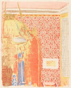 ピンクの壁紙を貼ったインテリア III Interieur aux tentures roses III, c. 1896年発行1899年。 作： Edouard Vuillard