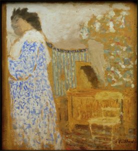 女性とインテリア 作： Edouard Vuillard