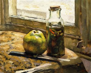 ピクルスとリンゴの瓶、1889-90 作： Edouard Vuillard