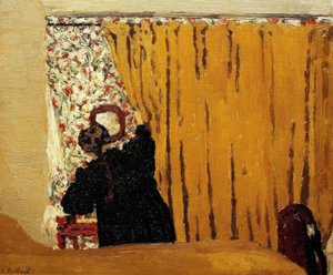 黄色いカーテン- 1893 作： Edouard Vuillard