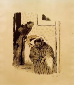 昼寝または回復期 作： Edouard Vuillard