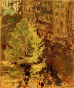 ベルリオーズスクエア、朝日効果 作： Edouard Vuillard