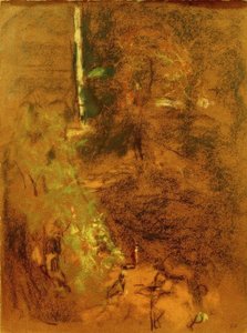 朝の霧の中の正方形のヴェンティミリア 作： Edouard Vuillard