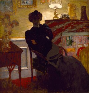 ヘッセル夫人の自宅、1908年頃 作： Edouard Vuillard