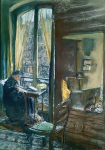 マウイヴィラードが窓を縫う、カレー通り 作： Edouard Vuillard