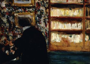 図書館のムッシュナタンソン 作： Edouard Vuillard