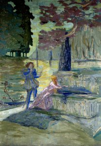ペレアスとメリザンド クロード・ドビュッシー（1862-1918）の同名のオペラのための挿絵です。エドゥアール・ヴュイヤール（1868-1940）の絵画 20世紀のパリ、シャンゼリゼ通りの喜劇 作： Edouard Vuillard