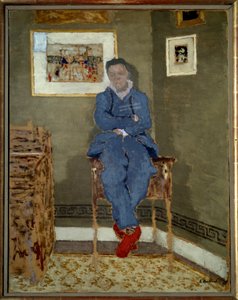 画家フェリックス・ヴァロットン（1865-1925）の肖像 作： Edouard Vuillard