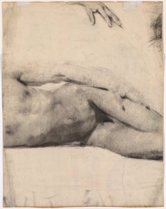リクライニング男性ヌード (裏面) 作： Edouard Vuillard