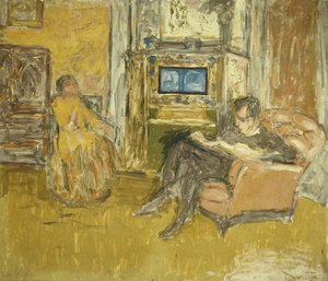 1916年頃の肖像画の研究 作： Edouard Vuillard