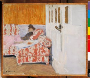 ソファの上（白い部屋） 作： Edouard Vuillard