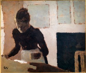 20世紀のアイロン（油彩・キャンバス 作： Edouard Vuillard