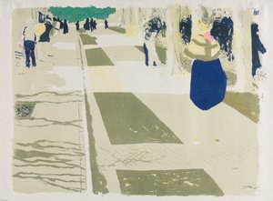 アベニュー 作： Edouard Vuillard