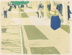 アベニュー・ラベニュー、1899年。 作： Edouard Vuillard