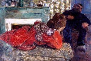 「ドレッシングガウン」、1897年 作： Edouard Vuillard