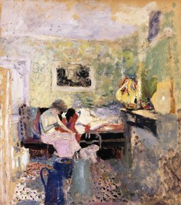 緑の寝室、1905 作： Edouard Vuillard