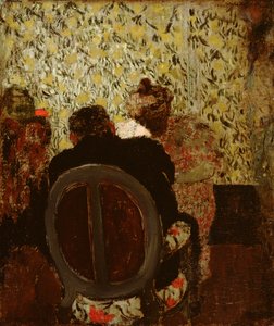 マニキュア、1897年（カードに油彩） 作： Edouard Vuillard