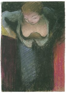 歌手、1891-1892 作： Edouard Vuillard
