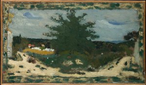 ラヴィルの池、サニーロード、1898年頃 作： Edouard Vuillard