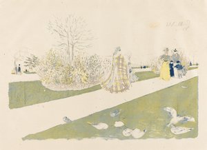 チュイルリー庭園 作： Edouard Vuillard