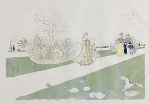 チュイルリー庭園 作： Edouard Vuillard